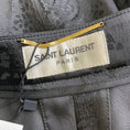 Load image into Gallery viewer, Saint Laurent Black 2021 Satin Jacquard Dressy Pants
