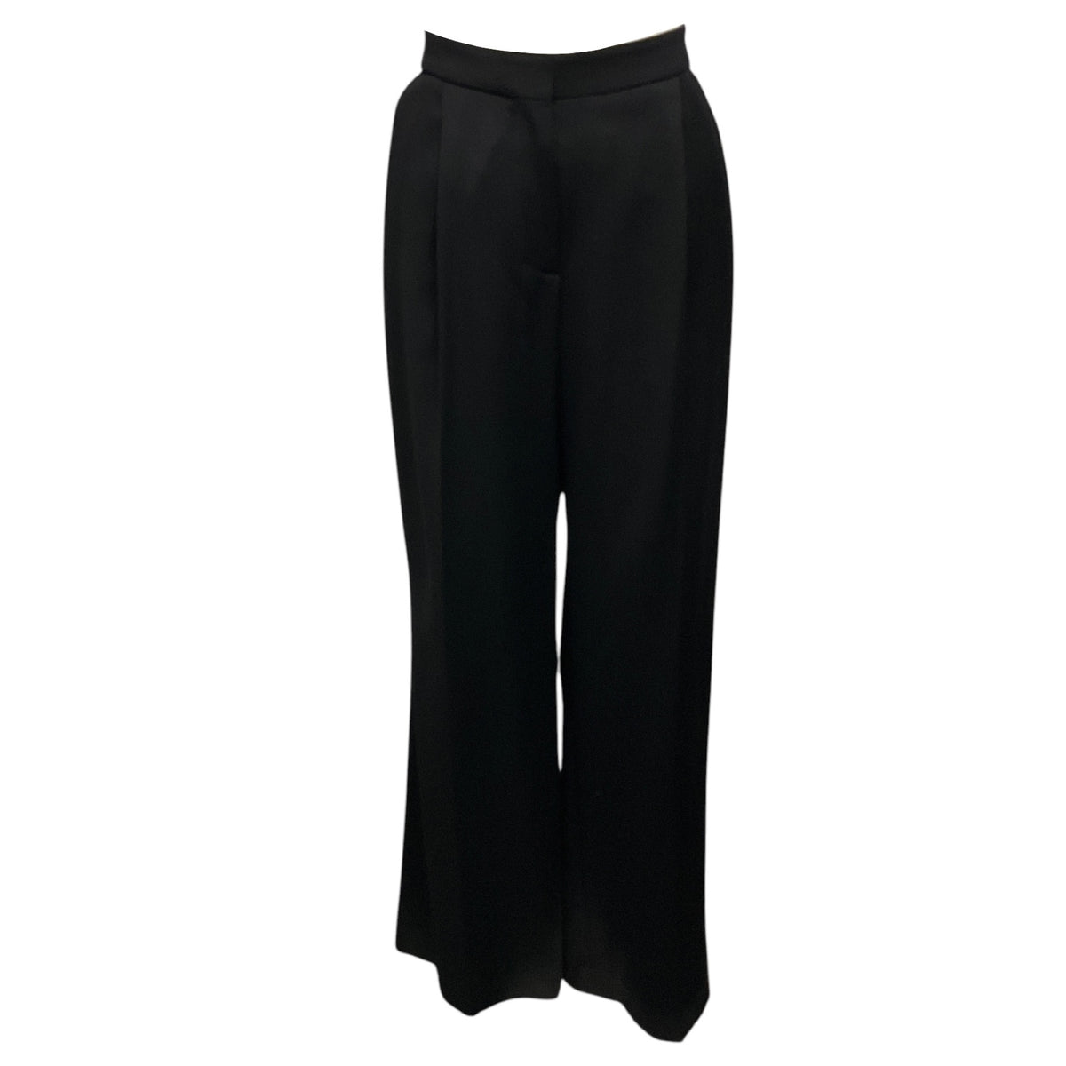 Givenchy Black Wide Leg Tailored Wool Trousers