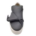 Load image into Gallery viewer, No. 21 Grey / White Platform Leather Sneakers
