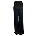 Load image into Gallery viewer, Saint Laurent Black 2021 Satin Jacquard Dressy Pants
