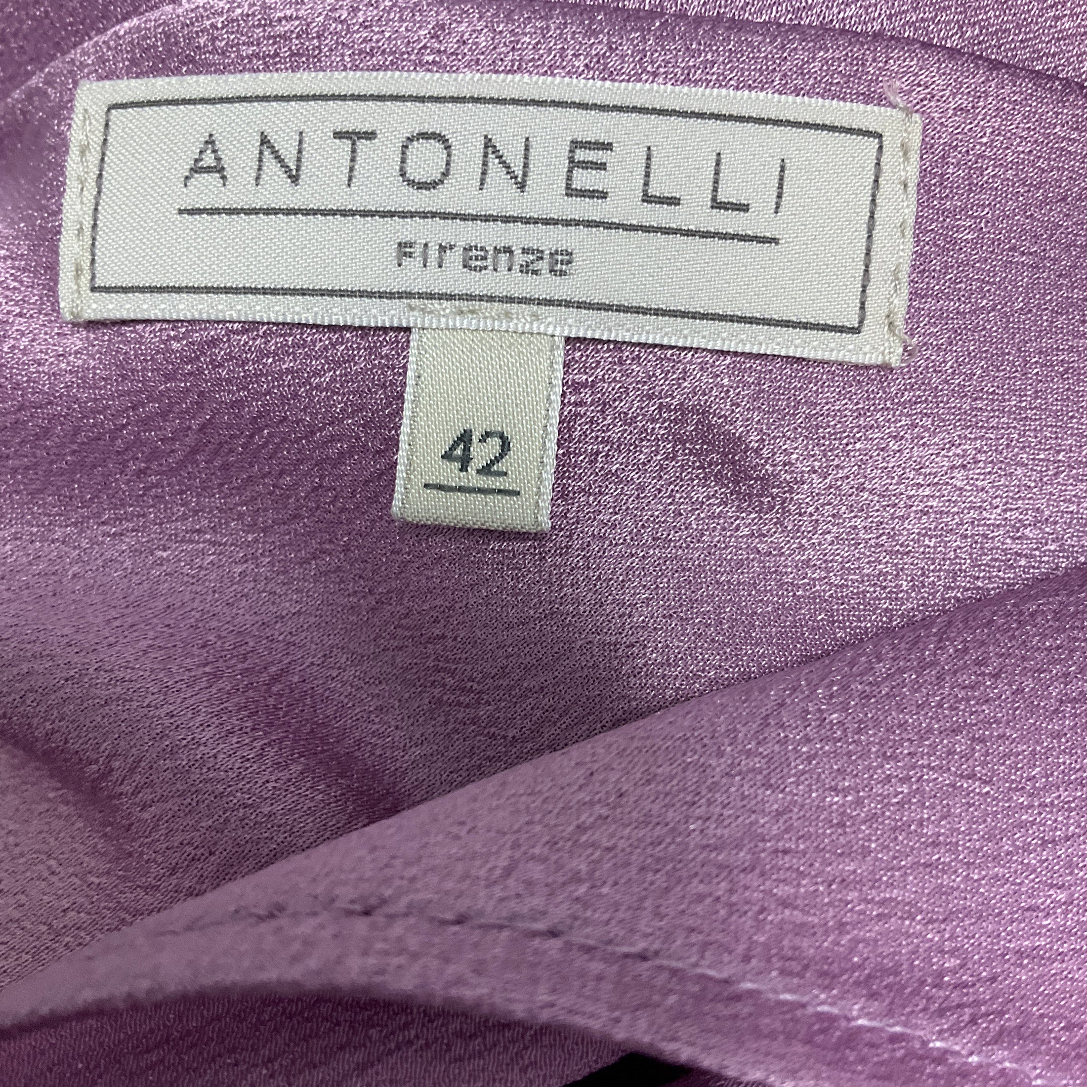 Antonelli Firenze Pink Miguel Satin Midi Dress