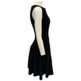 Load image into Gallery viewer, Alaia Black Chevron Chenille Knit Sleeveless Flared Dress
