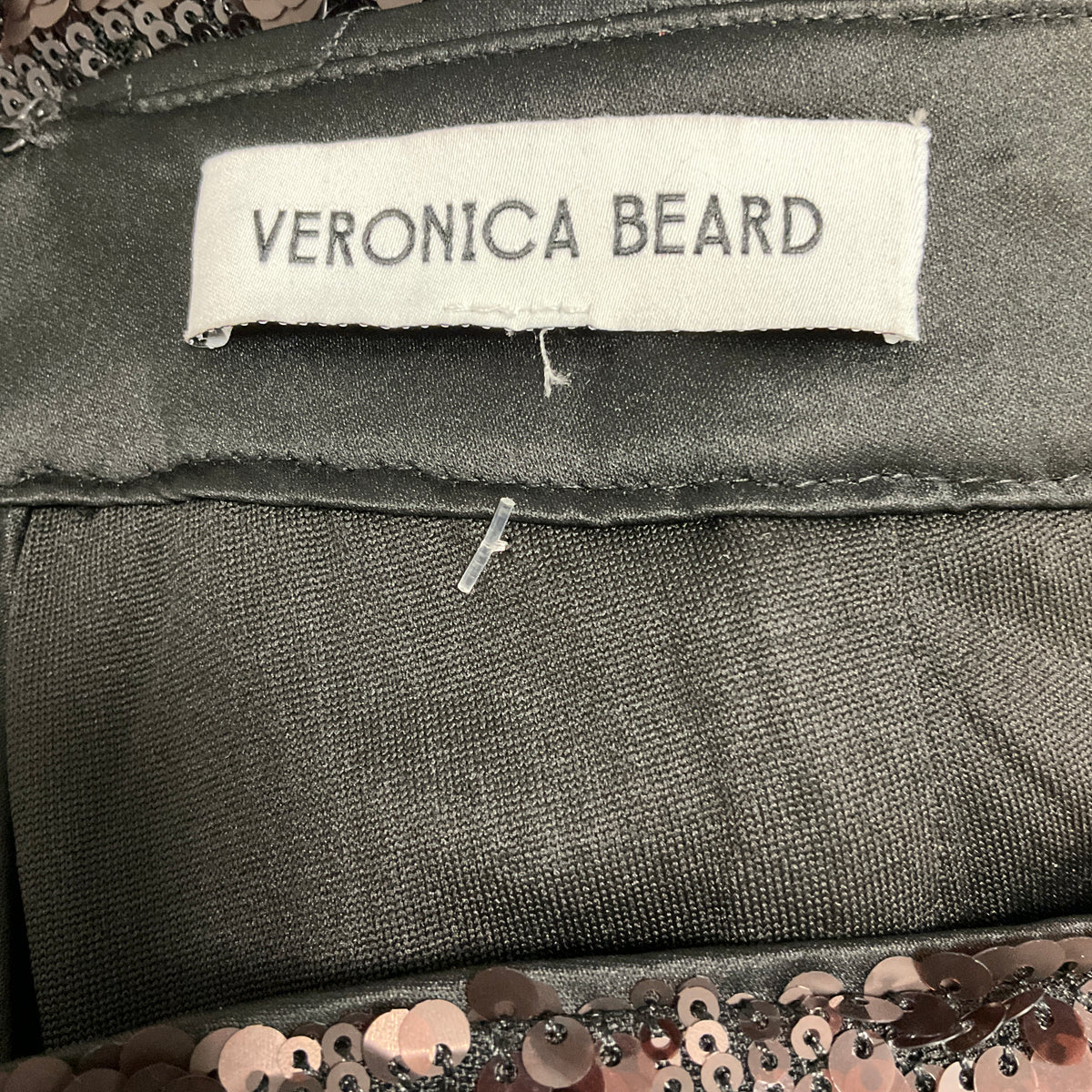 Veronica Beard Dark Currant Collier High Rise Sequin Skinny Flare Pant