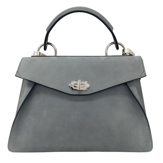Proenza Schouler Grey Suede Medium Hava Handbag