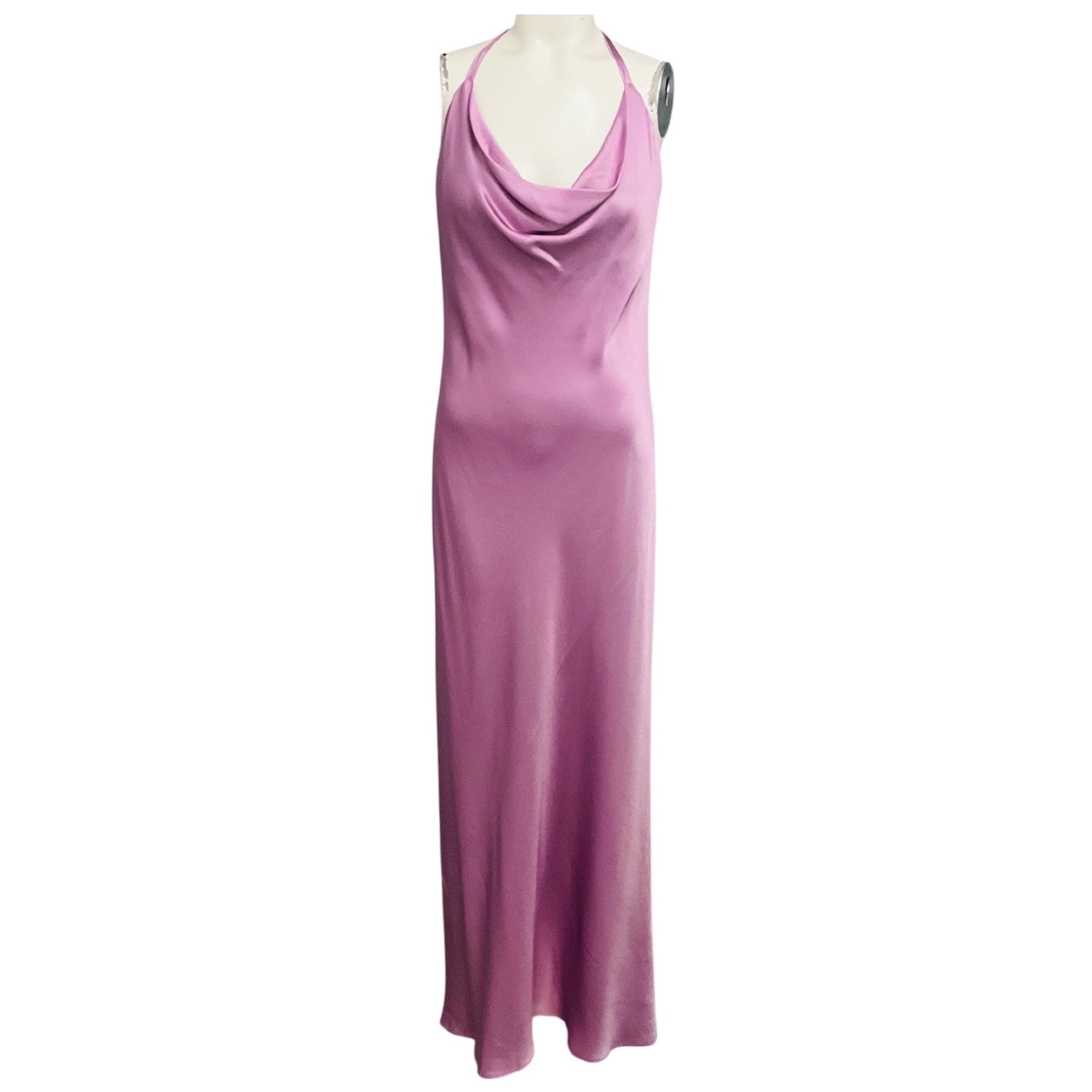 Antonelli Firenze Pink Miguel Satin Midi Dress
