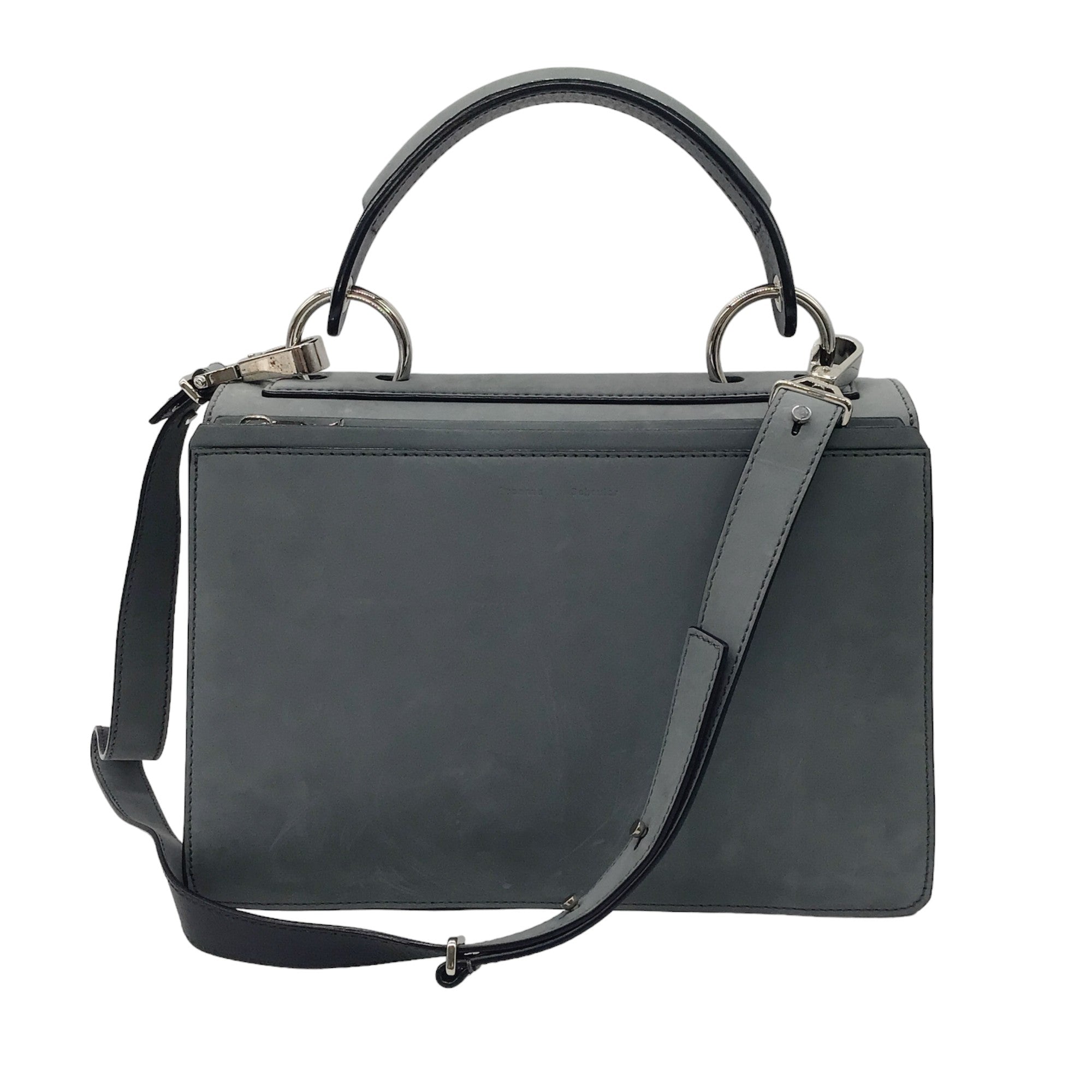 Proenza Schouler Grey Suede Medium Hava Handbag