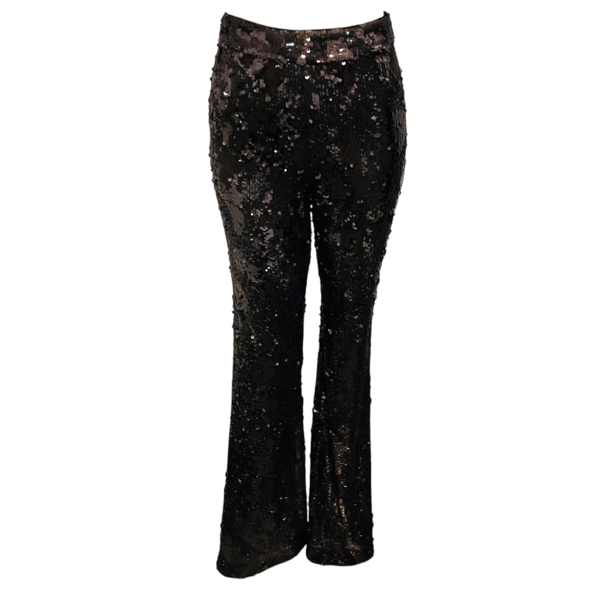 Veronica Beard Dark Currant Collier High Rise Sequin Skinny Flare Pant