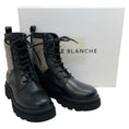 Load image into Gallery viewer, Voile Blanche Black Leather / Taupe Tweed Cleo Boots
