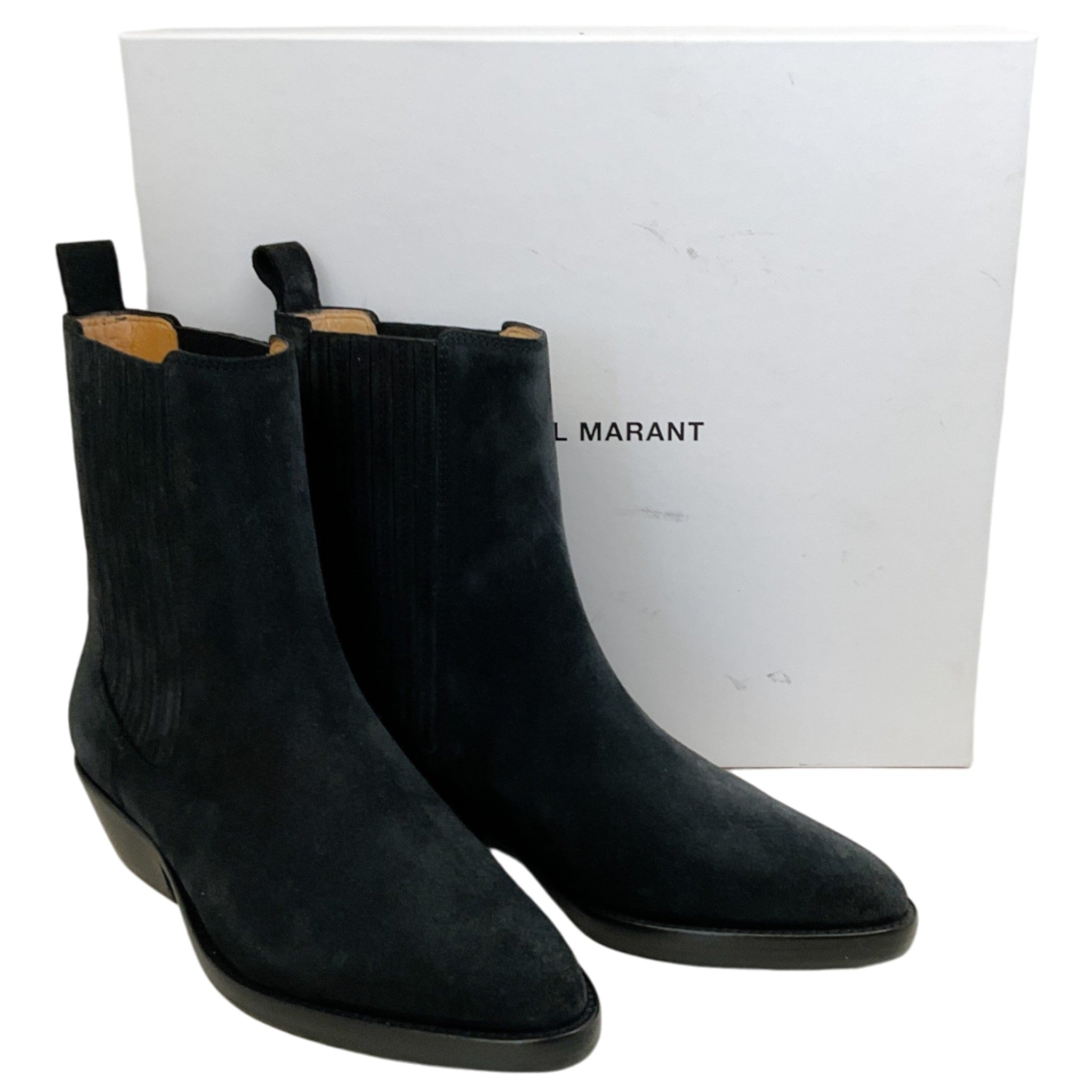 Isabel Marant Faded Black Suede Delena Boots