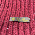 Load image into Gallery viewer, Loro Piana Burgundy Sequined Cashmere Knit Scarf
