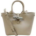 Load image into Gallery viewer, Longchamp Extra Small Ivory Leather Le Roseau Tote

