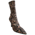 Load image into Gallery viewer, Stella McCartney Coffee Iconic Snake Print Ankle Boots

