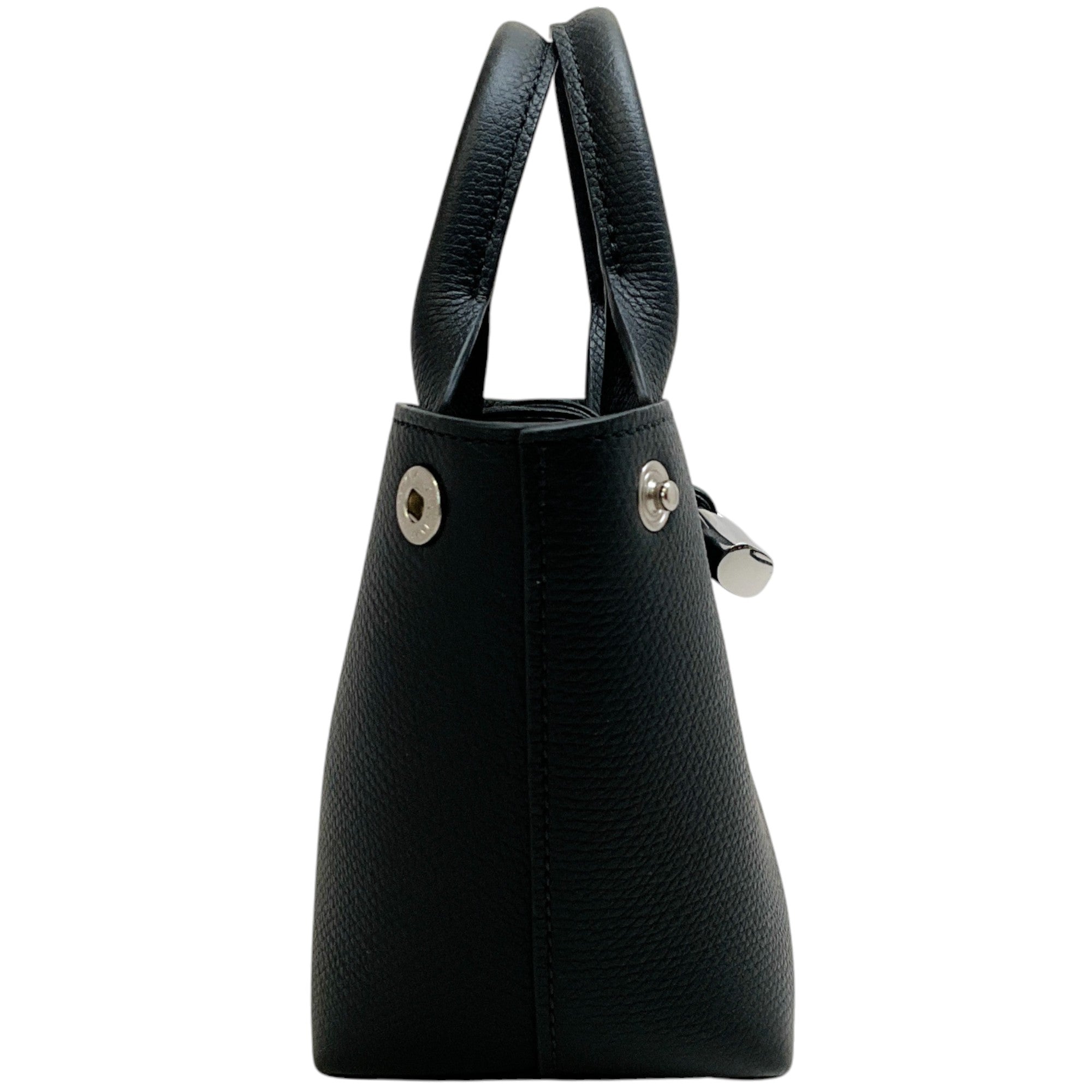 Longchamp Extra Small Black Leather Le Roseau Tote