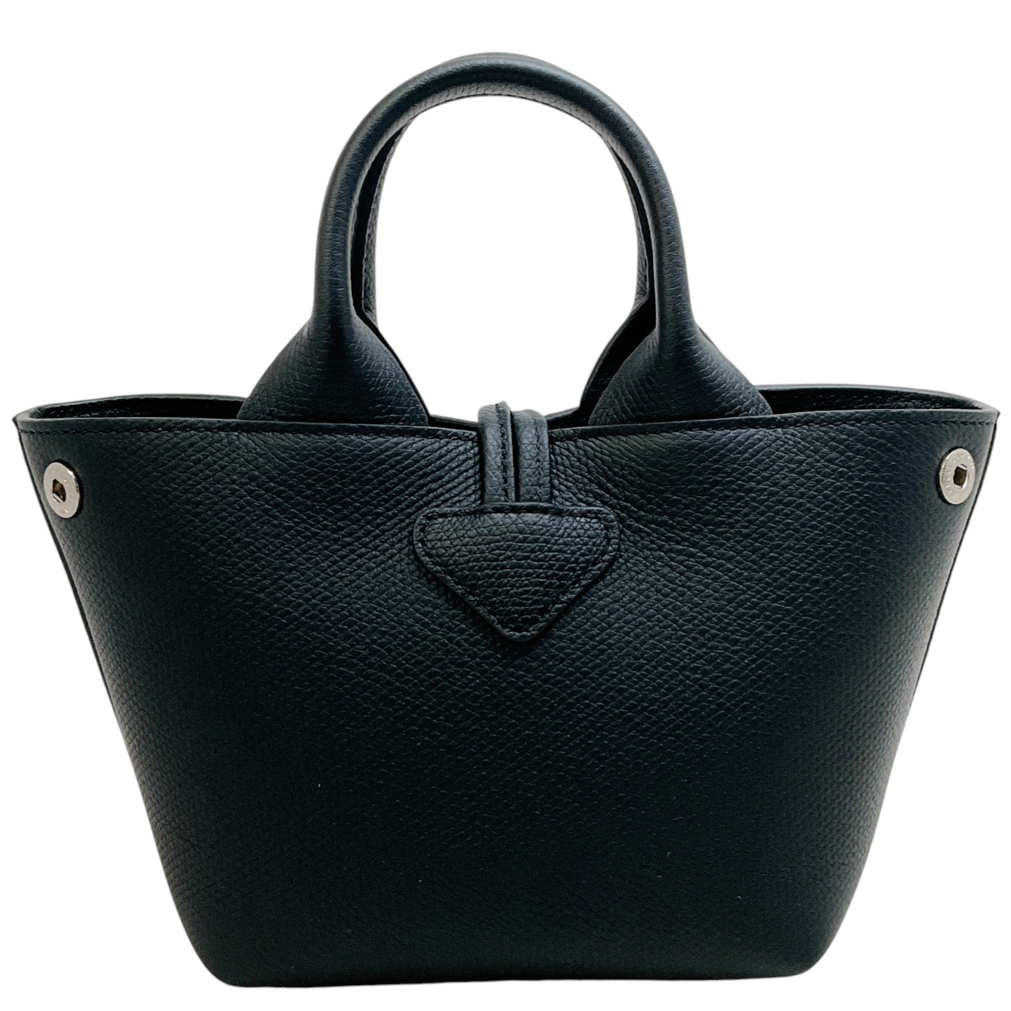 Longchamp Extra Small Black Leather Le Roseau Tote