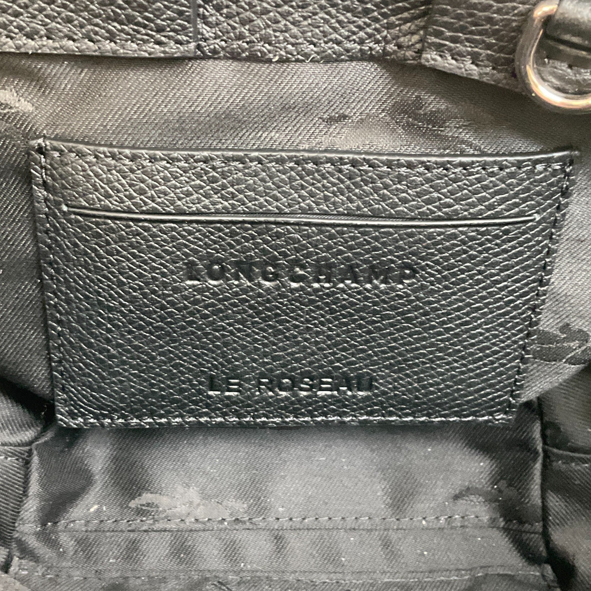 Longchamp Extra Small Black Leather Le Roseau Tote