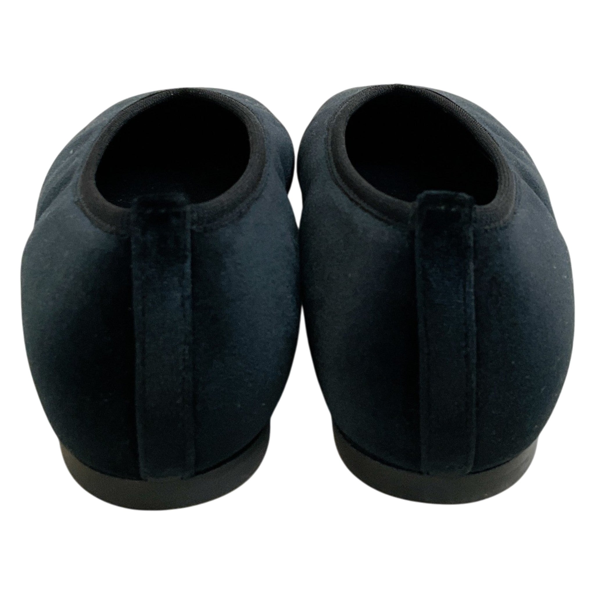 Toteme Black Velvet Ballet Flats