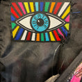 Load image into Gallery viewer, Libertine Black / Pink / Red Multi Poem Print 'A Dream for Winter' Faux Wrap Cocktail Dress with Belt
