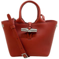 Load image into Gallery viewer, Longchamp Extra Small Sienna Leather Le Roseau Tote

