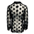 Load image into Gallery viewer, Simone Rocha Black Floral Lurex Embellished Sheer Mesh Tulle Blazer
