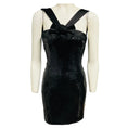 Load image into Gallery viewer, Alessandra Rich Black Sequin Mini Dress with Silk Bow
