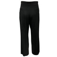 Load image into Gallery viewer, Loewe Black / Tan Lambskin Leather Trimmed Viscose Stretch Pants
