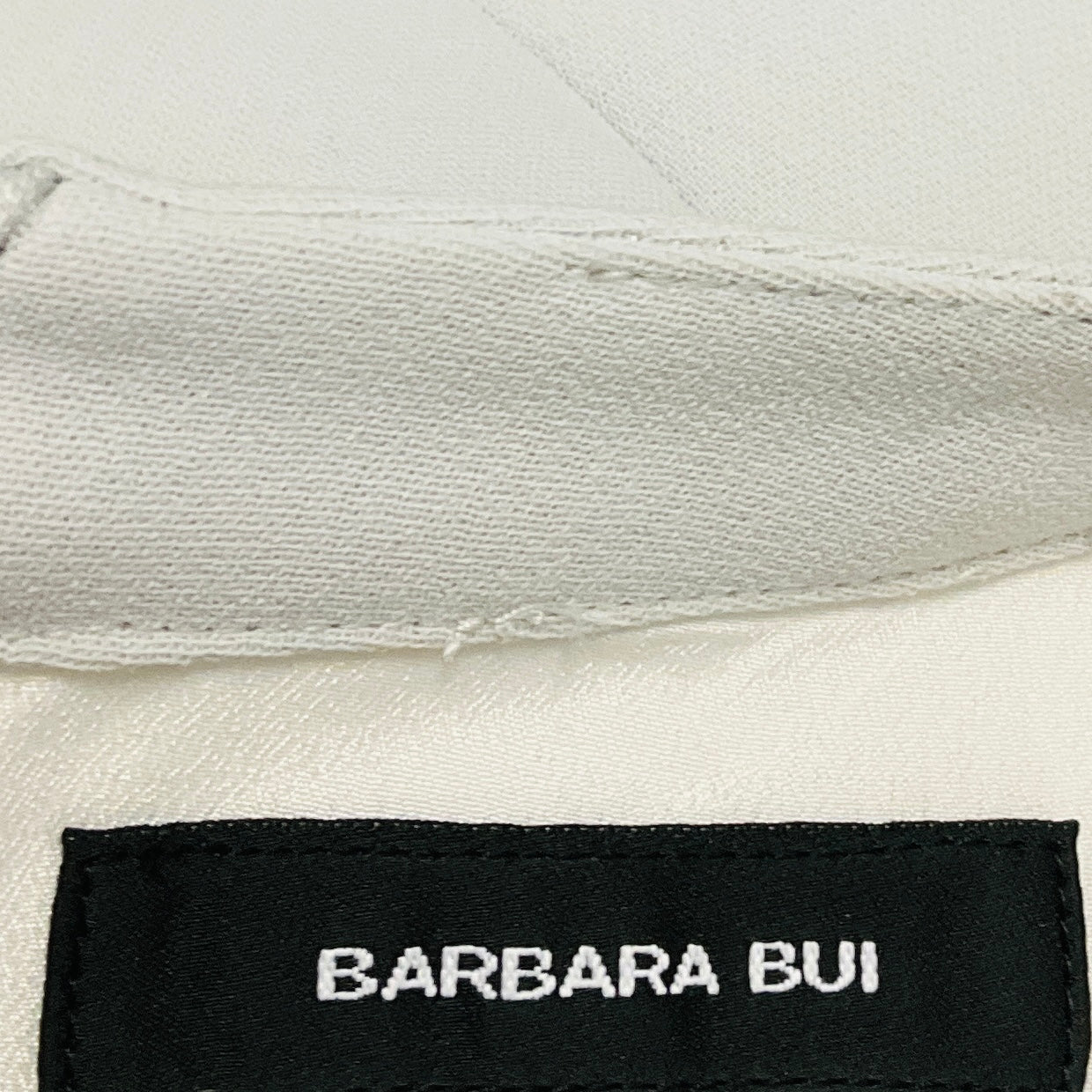 Barbara Bui Grey Crepe Midi Dress with Chain Jewel Neckline