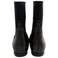 Load image into Gallery viewer, Toteme Dark Brown Croc Embossed Ankle Boots
