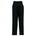 Load image into Gallery viewer, Brunello Cucinelli Charcoal Grey Monili Bead Embellished Cropped Mid Rise Wool Trousers in Black Stone
