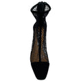 Load image into Gallery viewer, Aquazzura Black Suede / Net Amore 75 Booties
