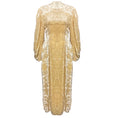 Load image into Gallery viewer, Jil Sander Ivory Crushed Velvet Maxi Dress
