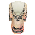 Load image into Gallery viewer, Needle & Thread Light Pink / Black Iridescent Sequined Floral Embroidery Ombre Mini Dress
