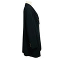 Load image into Gallery viewer, St. John Black Double Breasted Mid Length Coat
