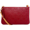 Load image into Gallery viewer, Louis Vuitton Red Monogram Empreinte Double Zip Pochette

