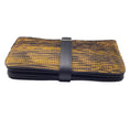 Load image into Gallery viewer, Calvin Klein Collection Yellow / Black Accordion Clutch Bag
