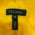 Load image into Gallery viewer, Escada Bright Yellow / Buttercup Cap Sleeved Textured Jacquard Diona Sheath Dress

