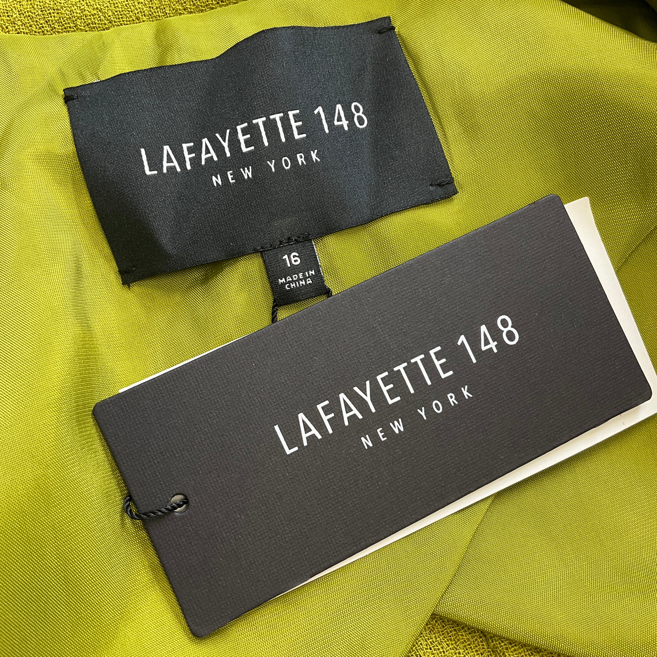 Lafayette 148 New York Peridot Nazelli Nouveau Crepe One-Button Jacket