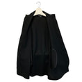 Load image into Gallery viewer, Vince Black Wool Coat with Calf Hair Trim
