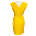 Load image into Gallery viewer, Escada Bright Yellow / Buttercup Cap Sleeved Textured Jacquard Diona Sheath Dress

