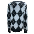 Load image into Gallery viewer, Michael Kors Collection Light Blue / Navy Blue Knit Cardigan Sweater
