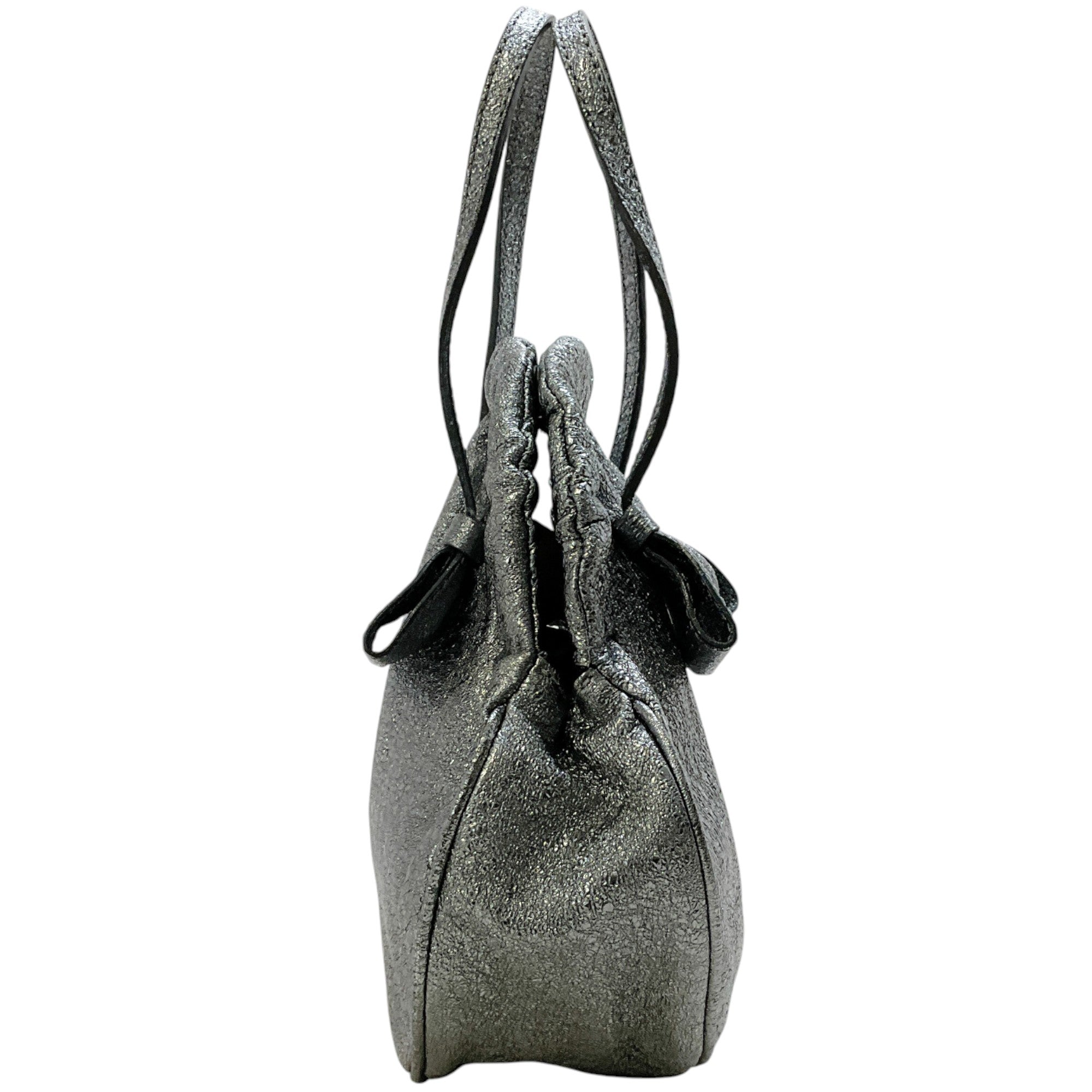 Moschino Cheap And Chic Silver Metallic Glitter Bag