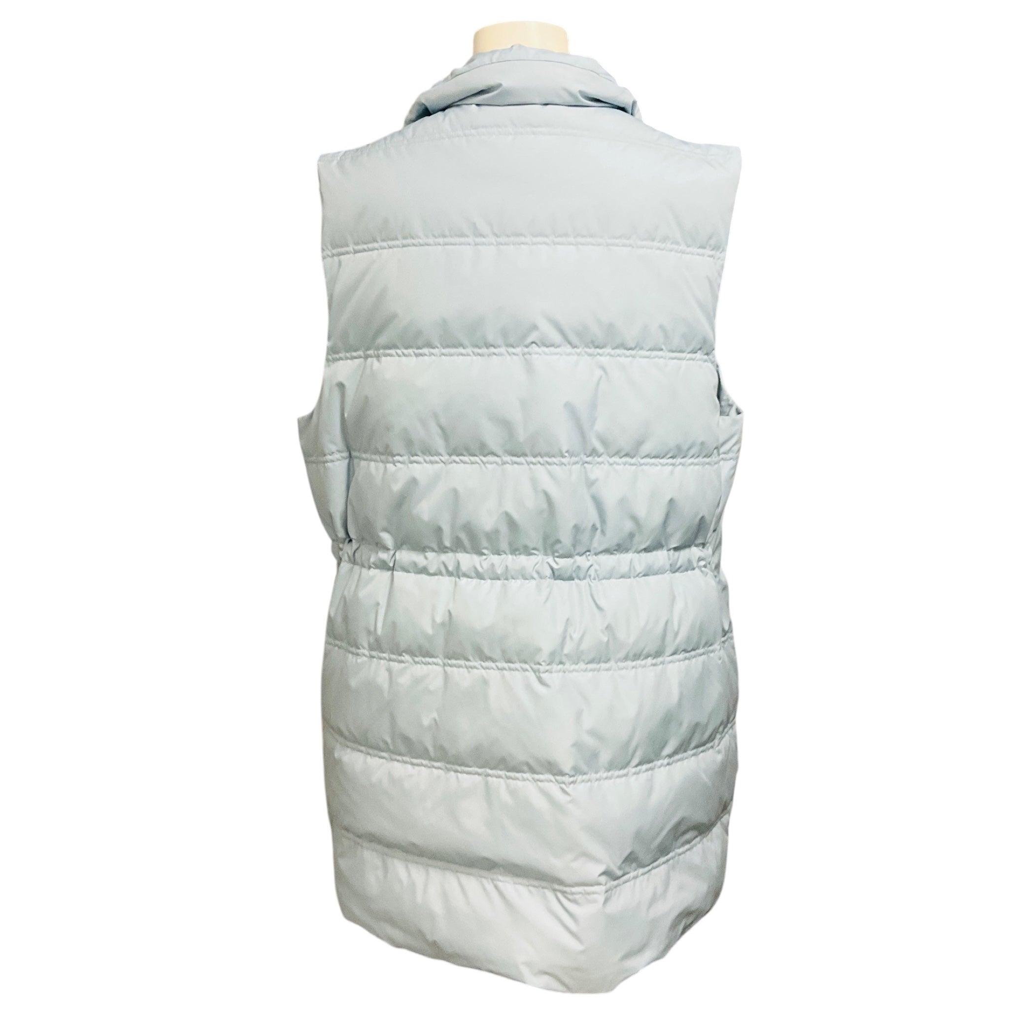 Lafayette 148 New York Venetian Sky Blue Down Puffer Vest