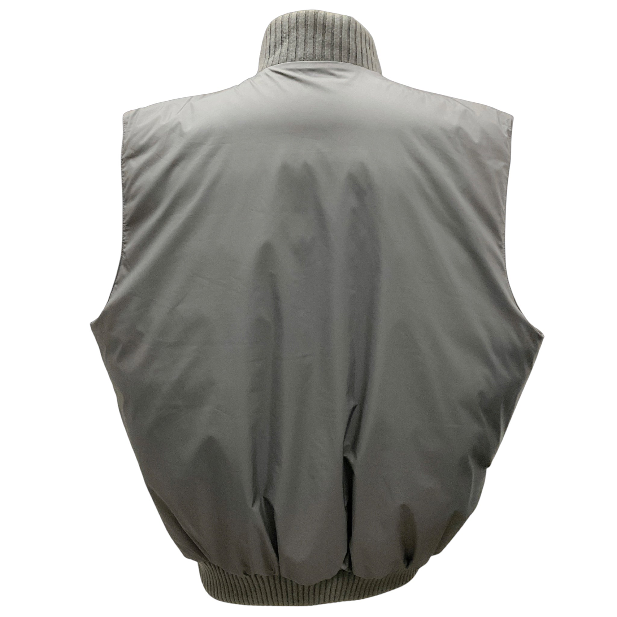Loro Piana Men's Grey Reversible Storm System Rain & Wind Protection Vest