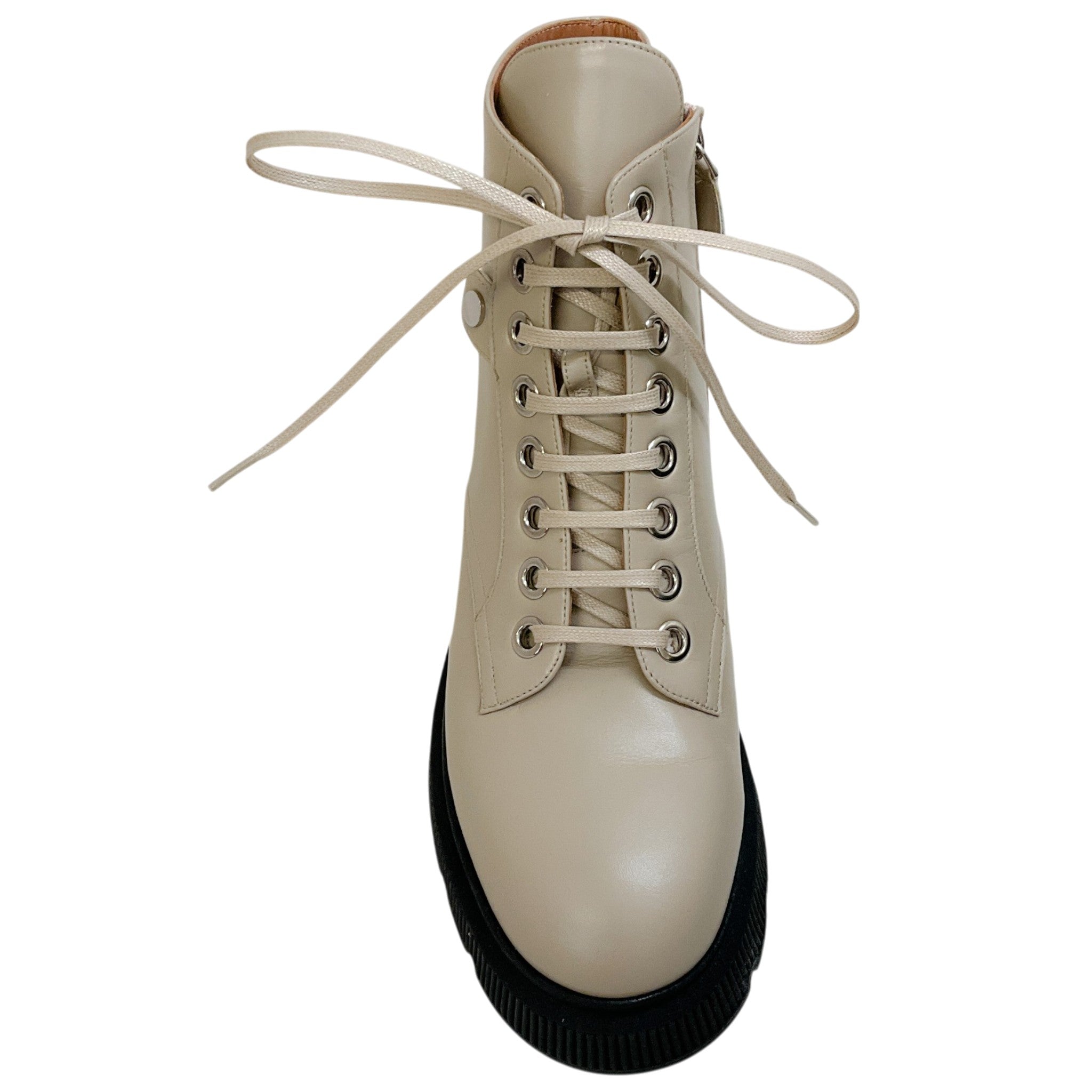 Laurence Dacade Grege Leather Kurt Combat Boots