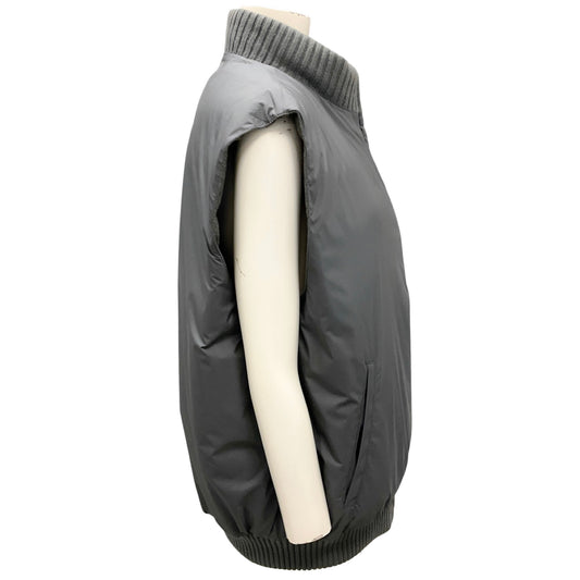 Loro Piana Men's Grey Reversible Storm System Rain & Wind Protection Vest