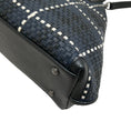 Load image into Gallery viewer, Akris Navy / Black / White Woven Leather Bag
