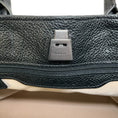 Load image into Gallery viewer, Akris Navy / Black / White Woven Leather Bag
