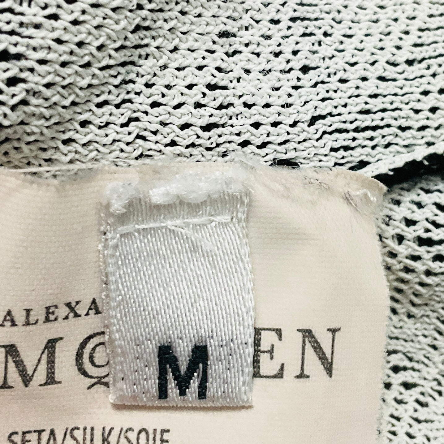 Alexander McQueen Black Fitted Knit Midi Dress