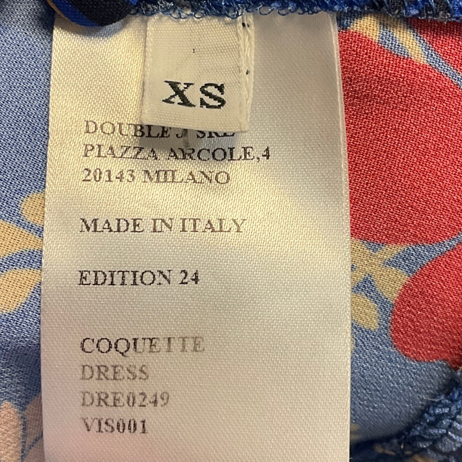 La DoubleJ Blue / Red Floral Coquette Dress