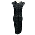 Load image into Gallery viewer, Alexander McQueen Black Fitted Knit Midi Dress
