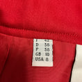 Load image into Gallery viewer, Moschino Cheap and Chic Red Wool Pencil Skirt with Gold Heart Zipper
